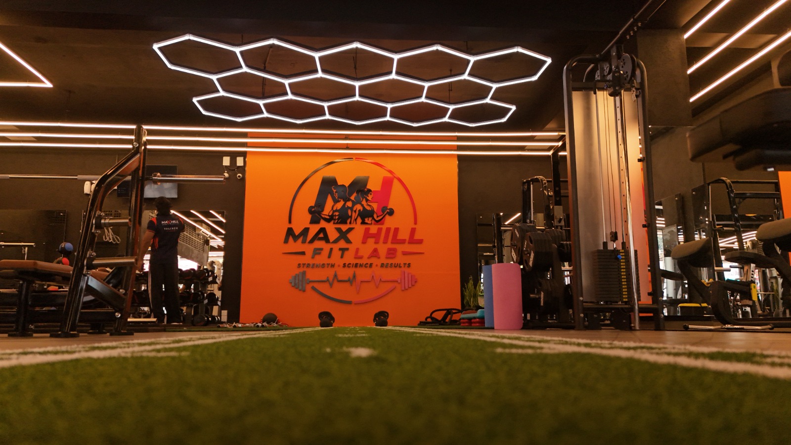 MAX HILL Fit Lab interior — strength zone